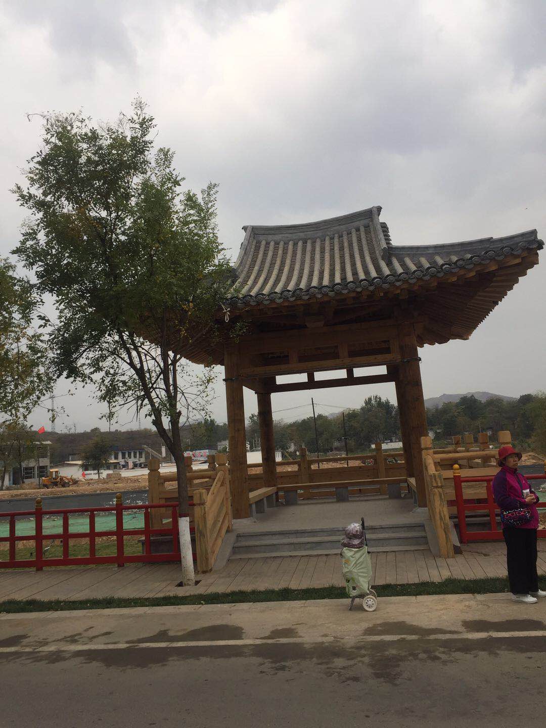 防腐木仿古涼亭