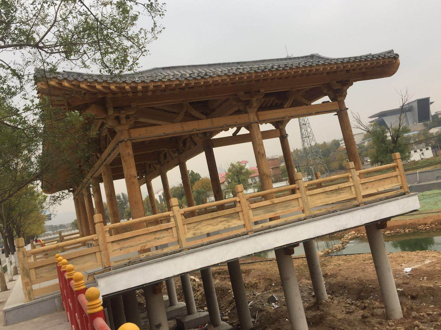 防腐木仿古涼亭