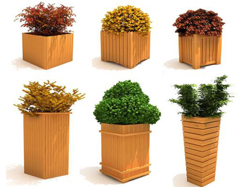 石家莊防腐木花盆