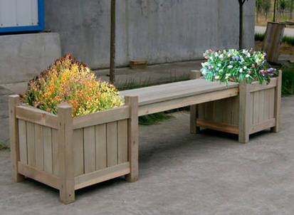 河北防腐木花盆