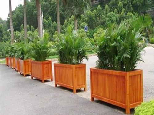 石家莊防腐木花盆