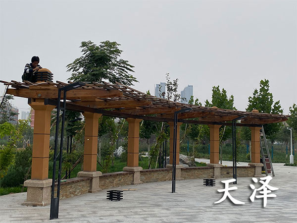 防腐木廊架制作